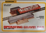 Bachmann Ho Scale Operating Gravel Car With Dump Yard 1426. Fixed Price $21.98.