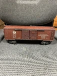 Lionel 1946 2458 Auto Boxcar Brown Fibre Board Trucks. Fixed Price $44.95.