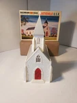 Vintage Bachmann Plasticville Gauge Church 1818 + 1952 Kit CC-9 W/ob. Fixed Price $17.00.