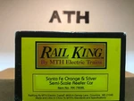 Scale Mth 1996 Santa Fe Orange /silver Semi Boxcar 30-7808 Rail. Fixed Price $30.00.