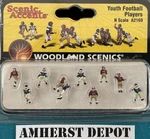 Woodland Scenics People Youth Football Players Scale A2169 New. Fixed Price $12.95.