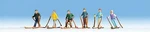 Noch 36828 Scale Skiers -- PKG(6). Fixed Price $31.99.