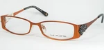 Matta LM3008 4 Fire Orange Eyeglasses Metal Frame 52-15-138MM (notes). Fixed Price $80.00.