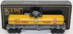 K-line K-6362 Union Pacific Tank Car Up 1/48 Oscale Yellow Diecast Frame C7. Fixed Price $39.95.