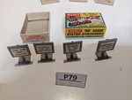 Merit Oo/ho Stn. Access. 5081. Railway Board Signs, 4 Pieces. By 2 Boxes (P79). Fixed Price $7.15.