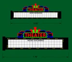 Miller Engineering Large Theater Combo Kit Vertical & Horizontal Signs 59981. Fixed Price $80.54.