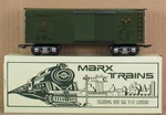New/modern Marx 7421 Us Army Ordnance Boxcar (green Text Box) O-gauge Nos. Fixed Price $59.99.