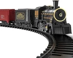 Temi Steam Train Toy Set For Boys Black Electric Classical Engine Locomotive. Fixed Price $59.99.