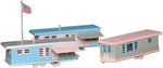 Bachmann Trains - Plasticville U.s.a. Buildings Classic Kits Trailer Park. Fixed Price $53.09.