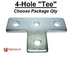 4-HOLE Flat Splice Plate "tee" "t" Fitting For Unistrut Channel #4627 P1031 Zinc. Fixed Price $134.39.