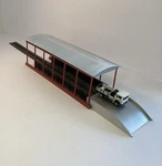 Vtg Plasticville Usa #2920 Piggyback Trailer Terminal W/truck/track/box Ex Cond!. Fixed Price $10.99.