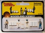 Woodland Scenics Ho #1897 Beekeepers, Hives & Smokers - Accents(r). Fixed Price $15.29.