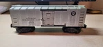 Lionel No. 3454 Prr Silver Automatic Merchandise Car Post War. Fixed Price $35.00.