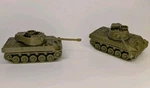 2 Pack - Ho Scale Us M18 Hellcat Olive Green 1:87 Mini Model Army. Fixed Price $16.99.