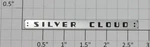 Lionel 2533-12 "silver Cloud" Adhesive Nameplate (10). Fixed Price $15.00.