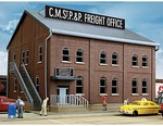 Walthers Cornerstone Ho Scale Building/structure Kit Brick Train Freight Office. Fixed Price $35.99.