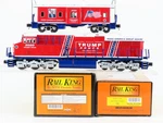3-RAIL Mth Railking 30-20799-1 Donald J Trump 2020 ES44AC Diesel & Caboose Set. Fixed Price $799.95.
