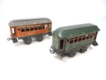 Kbn Bub Pullmans Pair Litho Germany Prewar Gauge X8145. Fixed Price $38.00.