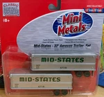 Cmw Mini Metals 1/87 Ho Mid-states 32' Aerovan Trailer Set Nip. Fixed Price $17.99.