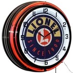19" Lionel Trains Since 1900 Sign Double Neon Clock Game Room Decor (orange). Fixed Price $179.95.
