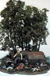Woodland Scenics Ho Scale The Hunter Mini Scene Building Tree Woods WDS104 New. Fixed Price $19.84.