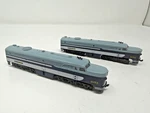 (2) Kato 176-4109 N Scale Alco PA-1 #1053 Wabash Diesel Locomotives. Fixed Price $165.00.