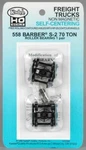 New Kadee Ho Self-centering Barber S-2 70-TON Roller Bearing Freight Car Trucks. Fixed Price $17.45.