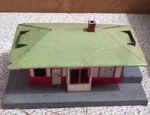 Vintage 1950'S American Flyer Station Lluminated Railroad Freight. Fixed Price $34.95.