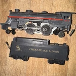 Lionel 8141 Locomotive Gauge 1:48 Scale Chesapeake Ohio Tender. Fixed Price $69.00.
