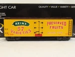 K-line K762-5202 Heinz Preserved Fruits Wood Sided Reefer Ln. Fixed Price $58.39.
