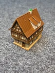 Vollmer Z Scale # 49533 Story Half Framed German House Fully Assembled. Fixed Price $39.99.
