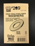 1 Packet Kadee #209 Grey Insulated Fiber Washers. Fixed Price $5.83.
