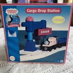 Thomas & Friends Wooden Train Sodor Cargo Drop Station 2004 New Box. Fixed Price $38.00.