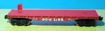 CB20: Menards No. 279-0872 Soo Line Red Flat Car Gauge 2014 Ln (no Box). Fixed Price $16.95.