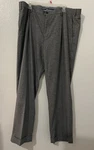 Hart Schaffer Marx Men Pants Size 42 32 Gray Cuff Hem. Fixed Price $15.99.
