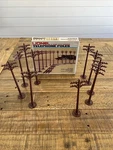 Lionel Telephone Poles Set Of 10, 6-2181 027, 7" Tall. Fixed Price $12.99.