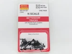 Micro-trains Mtl 00304021 (1500) Bettendorf Trucks W/ Rapido Couplers Pair. Fixed Price $19.95.