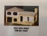 Bachmann Original Plasticville, #45607, Split Level House, Kit, "o" Scale, Nib. Fixed Price $23.00.