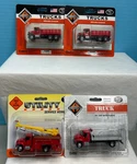 Boley (4)RED Int (2)#4502-11 Stakeside, #4132-11 Drill, #4112-16 Tow Trucks. Fixed Price $42.95.