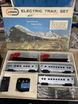 Lionel Post-war 11590 Santa Fe Five-unit Illuminated Passenger Train Set. Fixed Price $499.00.