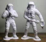 Louis Marx & Co. Vintage 1970 Lot Of 2 Collectible Astronaut Figurines Pre-owned. Fixed Price $20.00.