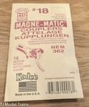 Kadee Ho #18 Nem (362) European-style Mount Knuckle Coupler Magne-matic(r). Fixed Price $9.95.