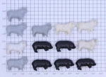 Acme 22-1007 Farm Animal Figure Assortment (bag Of 13). Fixed Price $20.00.