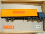 Wiking Vintage 1:160 Mercedes Container Truck Transeuropa Mint Boxed 1977. Fixed Price $12.95.
