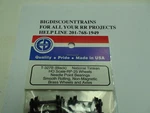 Ho Scale Eb Products T-327B (black) National Timken RP-25 Trucks & Wheels. Fixed Price $10.95.