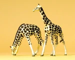 Preiser Ho Scale Model Figure/animals Set Zoo/carnival Giraffes 2-PACK. Fixed Price $15.99.
