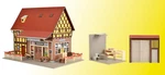43688 / Vollmer Kit Of Acorner Shop With Interior And Led Lighting - New. Fixed Price $49.99.
