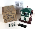Lionel No. 445 Operating Switch Tower, Boxed. Fixed Price $40.00.