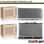 2X Radiator & Ac Condenser Cooling Kit For Honda Insight 2010-2014 L4 1.3L Front. Fixed Price $156.99.