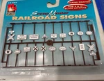 Life Like Railroad Signs! Scale / Gauge Yard Crossing Track Side. Fixed Price $14.99.